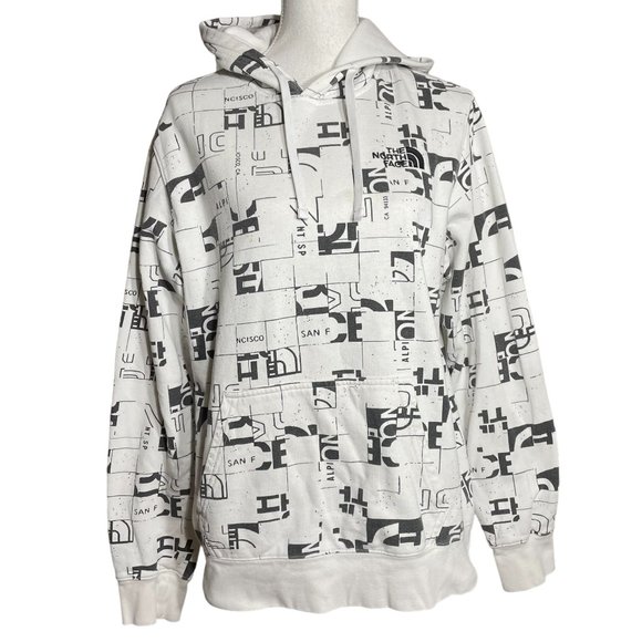 North Face San Francisco Hoodie M Graffiti Urban Hooded Sweatshirt City Street - Picture 1 of 16